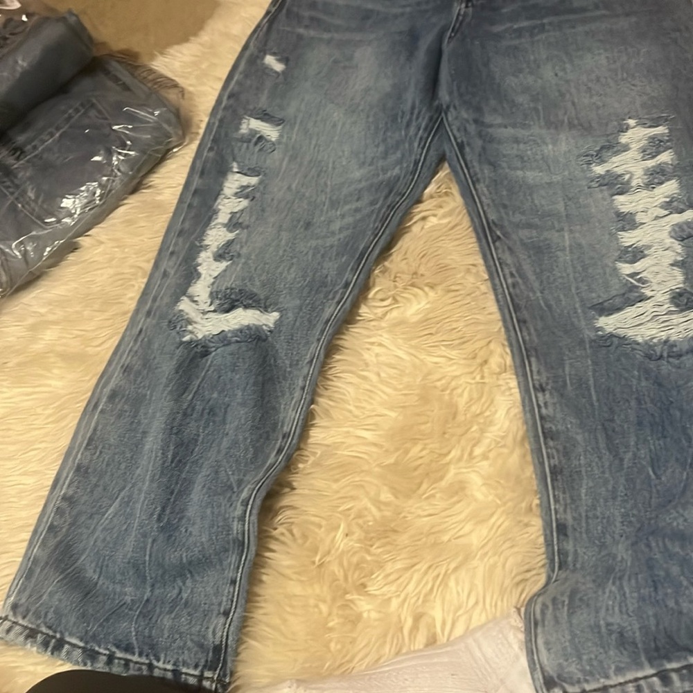 NWT Blank NYC Distressed Blue Jeans